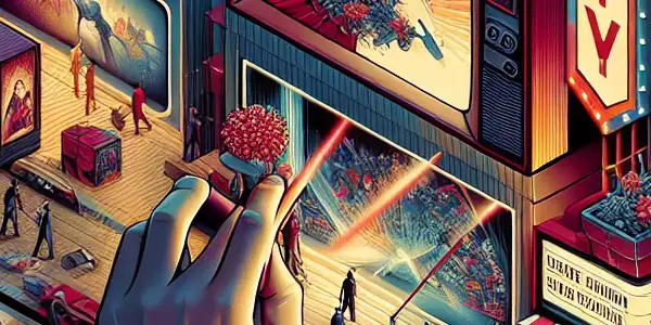 A vibrant digital marketplace showcasing diverse adult content genres, reflecting exploration and awareness in adult entertainment.