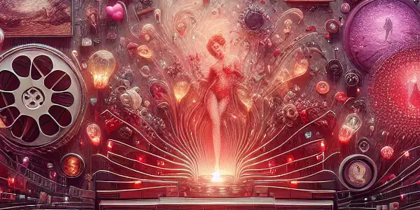 A modern digital library showcasing a diverse collection of adult entertainment content with a sophisticated and inviting atmosphere.